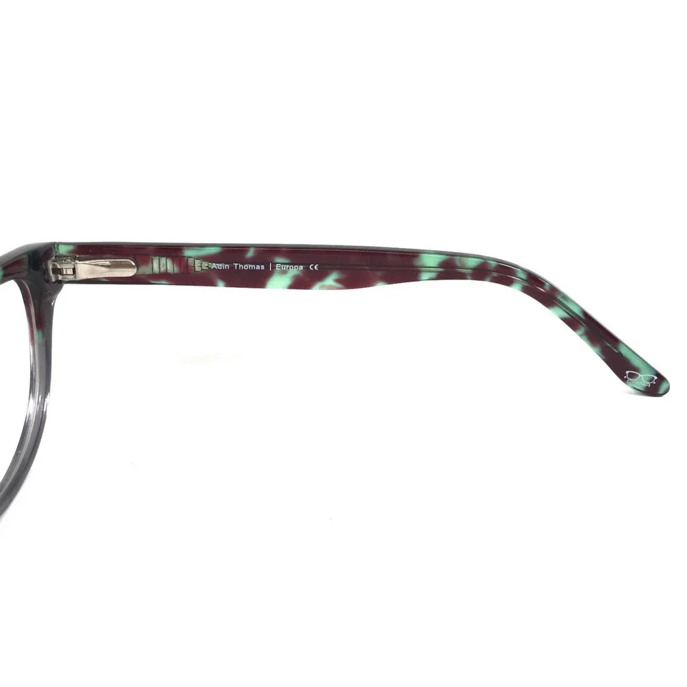 Adin Thomas Eyeglasses Frames AT-254 C2 Brown Green Tortoise Cat Eye 52-16-138